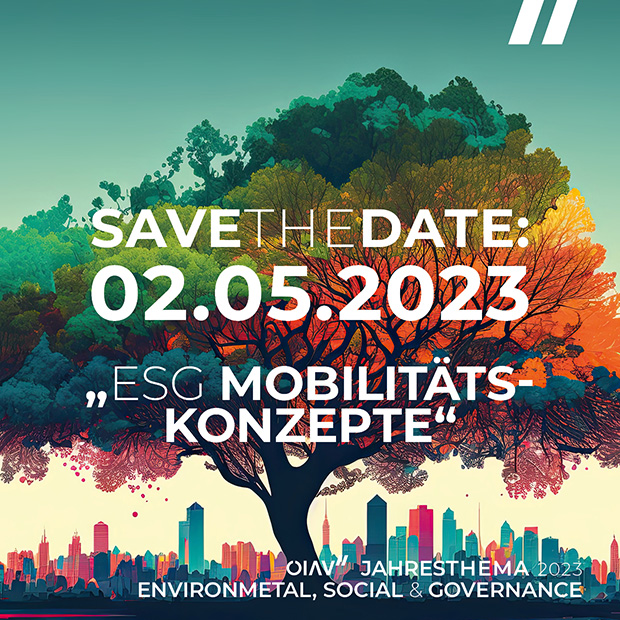 Save the Date: ESG Mobilitätskonzepte